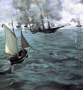 Battle of the 'Kearsarge' and the 'Alabama' - Edouard Manet