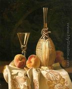 Still Life with Peaches and Wiine - Milne Ramsey