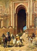 Indian Horsemen at the Gateway of Alah-ou-din, Old Delhi - Edwin Lord Weeks