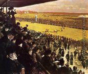 The Races at Longchamps from the Grandstand - Giuseppe de Nittis