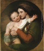 Mrs. Benjamin West and Her Son Raphael - Benjamin West