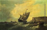 Fishermen in an Approaching Storm - William Bradford