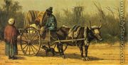 Traveling by Ox Cart - William Aiken Walker