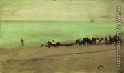 Blue and Silver: Boat Entering Pourville - James Abbott McNeill Whistler