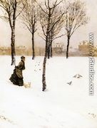 A Winter's Landscape - Giuseppe de Nittis