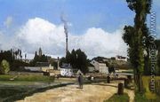 Landscape with Factory - Camille Pissarro