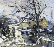 Winter at Montfoucault I - Camille Pissarro