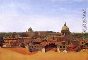 View over the Rooftops of Rome - Adolf Von Heydeck