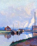 Charleroi, Barges on the Sambre - Maximilien Luce