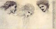 Head Study for 'The Masque of Cupid' - Sir Edward Coley Burne-Jones