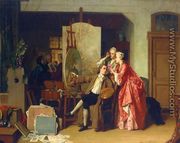 A Visit to Watteau's Studiio - Jean Carolus