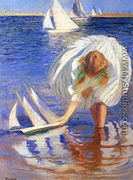 Girl with Sailboat - Edmund Charles Tarbell