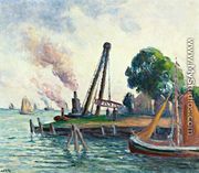 The Port of Amsterdam - Maximilien Luce