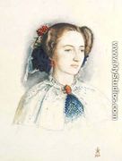 Portrait of Effie Ruskin, later Lady Millais (nee Euphemia Chalmers Gray) - Sir John Everett Millais