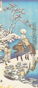 Rider in the Snow - Katsushika Hokusai