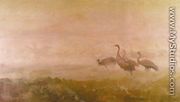 Cranes at Dawn - Jozef Chelmonski