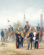 Group of Officers, Standard Bearers and Trumpeter from Their Majesties Lifeguards Uhlan Regiments - Piotr Ivanovich Balashov