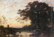 A Forest Sunset - Francois Maury