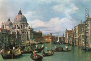 The Grand Canal at the Salute Church - (Giovanni Antonio Canal) Canaletto
