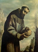 St. Francis in Meditation - Francisco De Zurbaran