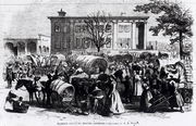 Market Scene in Macon, Georgia, from Harpers Weekly - Alfred R. Waud