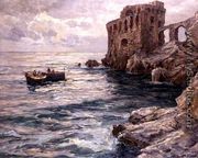 Fishing off the Coast of Capri, 1915 - Karl Gottlieb Wenig