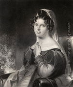 Felicia Dorothea Hemans, engraved by W.Holl, from 'The National Portrait Gallery, Volume 1, published c.1820 - William Edward West