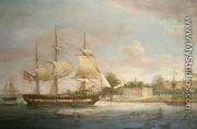 A Country Ship on the Hoogly near Calcutta - Thomas Whitcombe