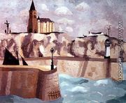 Church on the Cliff, Dieppe, 1929 - Christopher Wood