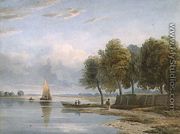A View of the Thames at Millbank, 1815 - John Varley