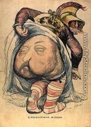 Shameless Albion, caricature of Edward VII, from LAssiette au Beurre, 28th September 1901 - Jean Veber