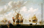 Naval Battle - Willem van de, the Younger Velde