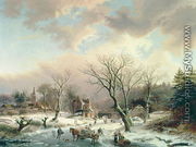 Winter Scene - Johannes Petrus van Velzen
