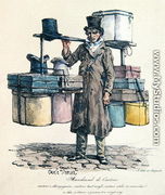 Hatbox seller, engraved by Francois Seraphin Delpech 1778-1825, c.1820 - Carle Vernet