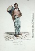 The Pastry Seller, number 94 from The Cries of Paris series, engraved by Francois Seraphin Delpech 1778-1825 - Carle Vernet