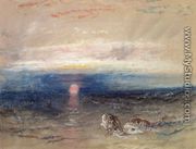 Sunset at Sea with Gurnets - Joseph Mallord William Turner