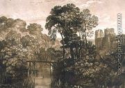 Berry Pomeroy Castle, from the Liber Studiorum, engraved by the artist, 1816 - Joseph Mallord William Turner