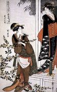 Scene 2, Comparison of celebrated beauties and the loyal league, c.1797 - Kitagawa Utamaro