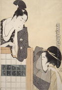 Couple with a Standing Screen, Edo Period, c.1797 - Kitagawa Utamaro