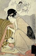Riches 1913. Child having a Nightmare, c.1801 - Kitagawa Utamaro