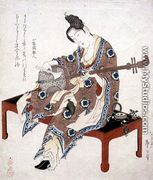 Chinese Beauty Playing the Shamisen, c.1833-34 - Katsushika II (Hokusen) Taito
