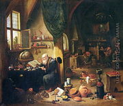 An Alchemist in his Workshop - David The Younger Teniers