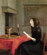 Woman Reading, c.1662 - Gerard Terborch