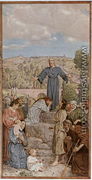 Christ preaching, illustration from Festkalender published in Leipzig c.1910 - Hans Thoma
