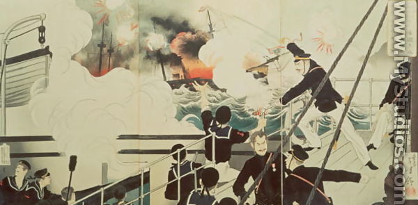 The Terrible War of General Sakamoto, 1894 - Toshiyoshi