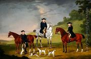 John Corbet, Sir Robert Leighton and John Kynaston with their Horses and Hounds, 1779 - Francis Sartorius