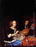 A Young Couple Making Music, c.1665-70 - Godfried Schalcken