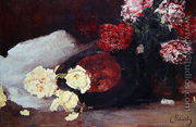 Still Life with Tea Roses, c.1885 - Carl Schuch