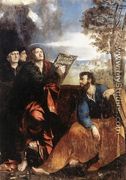 Sts John and Bartholomew with Donors 1527 - Dosso Dossi (Giovanni di Niccolo Luteri)
