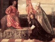Pope Alexander IV Presenting Jacopo Pesaro To St Peter - Tiziano Vecellio (Titian)